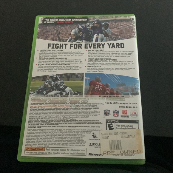 Madden NFL 10 for XBOX 360 - Picture 2 of 4